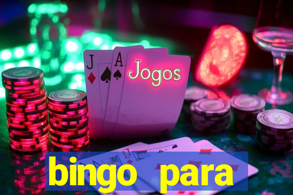 bingo para despedida de solteira para imprimir